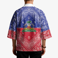 Haiti Paisley Kimono Haitian Flag Bandana Style - Wonder Print Shop