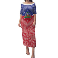 Haiti Paisley Puletasi Haitian Flag Bandana Style - Wonder Print Shop