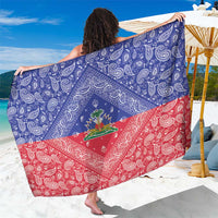 Haiti Paisley Sarong Haitian Flag Bandana Style - Wonder Print Shop