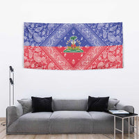 Haiti Paisley Tapestry Haitian Flag Bandana Style - Wonder Print Shop
