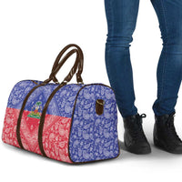 Haiti Paisley Travel Bag Haitian Flag Bandana Style - Wonder Print Shop