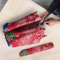 Haiti Paisley Umbrella Haitian Flag Bandana Style - Wonder Print Shop
