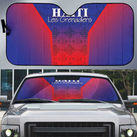 Haiti Football Auto Sun Shade Sporty Style - Wonder Print Shop