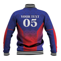 Custom Haiti Football Baseball Jacket Sporty Style - Wonder Print Shop