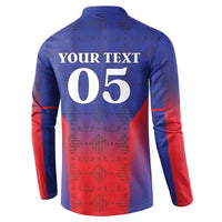 Custom Haiti Football Button Sweatshirt Sporty Style - Wonder Print Shop