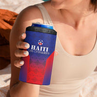 Custom Haiti Football 4 in 1 Can Cooler Tumbler Sporty Style - Wonder Print Shop