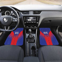 Custom Haiti Football Car Mats Sporty Style - Wonder Print Shop