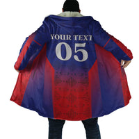 Custom Haiti Football Cloak Sporty Style - Wonder Print Shop