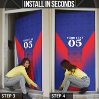 Custom Haiti Football Door Cover Sporty Style - Wonder Print Shop