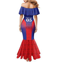 Custom Haiti Football Family Matching Mermaid Dress and Hawaiian Shirt Sporty Style - Wonder Print Shop