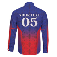 Custom Haiti Football Family Matching Off The Shoulder Long Sleeve Dress and Hawaiian Shirt Sporty Style - Wonder Print Shop