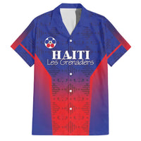 Custom Haiti Football Family Matching Off Shoulder Maxi Dress and Hawaiian Shirt Sporty Style - Wonder Print Shop