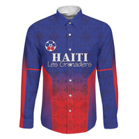 Custom Haiti Football Family Matching Off Shoulder Maxi Dress and Hawaiian Shirt Sporty Style - Wonder Print Shop