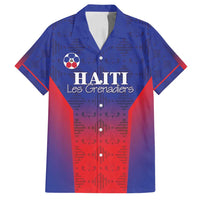 Custom Haiti Football Family Matching Off Shoulder Short Dress and Hawaiian Shirt Sporty Style - Wonder Print Shop