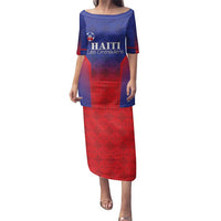 Custom Haiti Football Family Matching Puletasi and Hawaiian Shirt Sporty Style - Wonder Print Shop