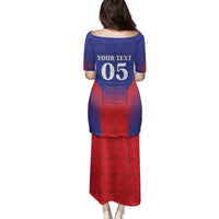 Custom Haiti Football Family Matching Puletasi and Hawaiian Shirt Sporty Style - Wonder Print Shop