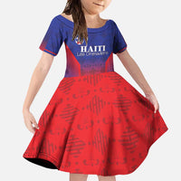Custom Haiti Football Family Matching Tank Maxi Dress and Hawaiian Shirt Sporty Style - Wonder Print Shop