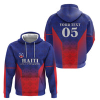 Custom Haiti Football Hoodie Sporty Style - Wonder Print Shop