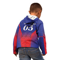 Custom Haiti Football Kid Hoodie Sporty Style - Wonder Print Shop