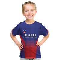 Custom Haiti Football Kid T Shirt Sporty Style - Wonder Print Shop