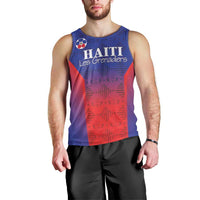 Custom Haiti Football Men Tank Top Sporty Style - Wonder Print Shop
