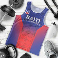 Custom Haiti Football Men Tank Top Sporty Style - Wonder Print Shop