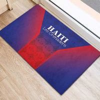 Haiti Football Rubber Doormat Sporty Style - Wonder Print Shop