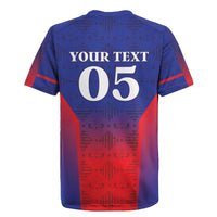Custom Haiti Football Rugby Jersey Sporty Style - Wonder Print Shop
