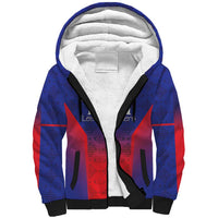 Custom Haiti Football Sherpa Hoodie Sporty Style - Wonder Print Shop