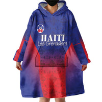 Custom Haiti Football Wearable Blanket Hoodie Sporty Style - Wonder Print Shop