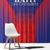 Haiti Football Window Curtain Sporty Style - Wonder Print Shop