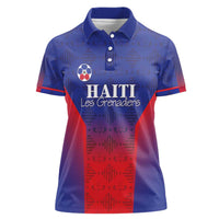 Custom Haiti Football Women Polo Shirt Sporty Style - Wonder Print Shop