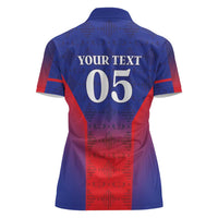Custom Haiti Football Women Polo Shirt Sporty Style - Wonder Print Shop