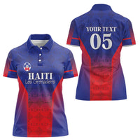 Custom Haiti Football Women Polo Shirt Sporty Style - Wonder Print Shop
