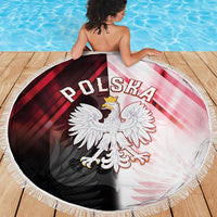 Poland Crowned Eagle Beach Blanket Special Style - Wonder Print Shop