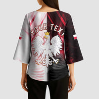 Personalized Poland Crowned Eagle Kimono Sleeve Blouse Special Style - Wonder Print Shop
