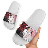 Poland Crowned Eagle Slide Sandals Special Style - Wonder Print Shop