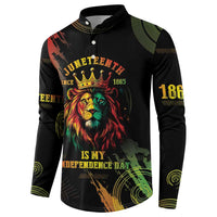 Juneteenth Is My Independence Day Button Sweatshirt