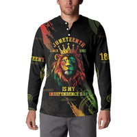 Juneteenth Is My Independence Day Button Sweatshirt