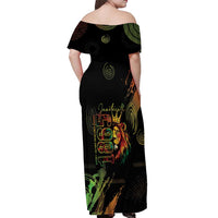 Juneteenth Is My Independence Day Off Shoulder Maxi Dress