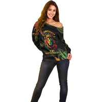 Juneteenth Is My Independence Day Off Shoulder Sweater