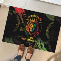 Juneteenth Is My Independence Day Rubber Doormat