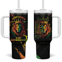 Juneteenth Is My Independence Day Tumbler With Handle
