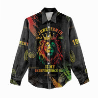 Juneteenth Is My Independence Day Women Casual Shirt