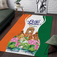 Jai Hind India Area Rug Happy 80th Independence Day