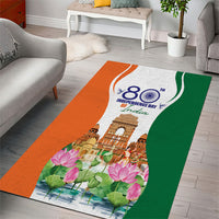 Jai Hind India Area Rug Happy 80th Independence Day