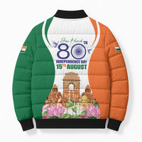 Jai Hind India Bomber Puffer Jacket Happy 80th Independence Day