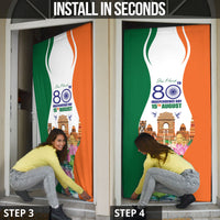 Jai Hind India Door Cover Happy 80th Independence Day