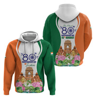 Jai Hind India Hoodie Happy 80th Independence Day