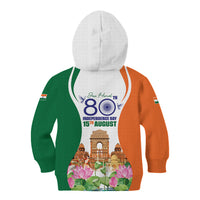 Jai Hind India Kid Hoodie Happy 80th Independence Day